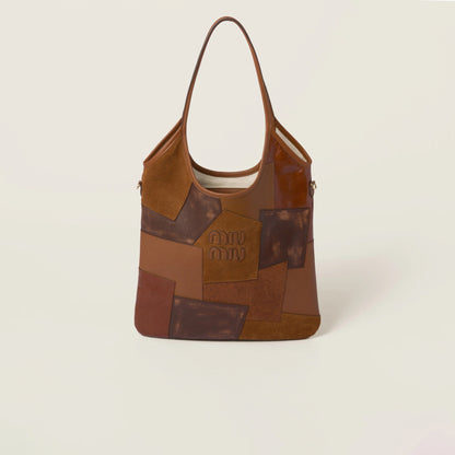 Ivy leather patchwork bag