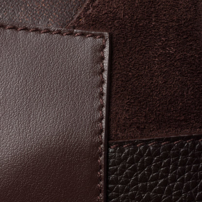 Beau leather patchwork bag