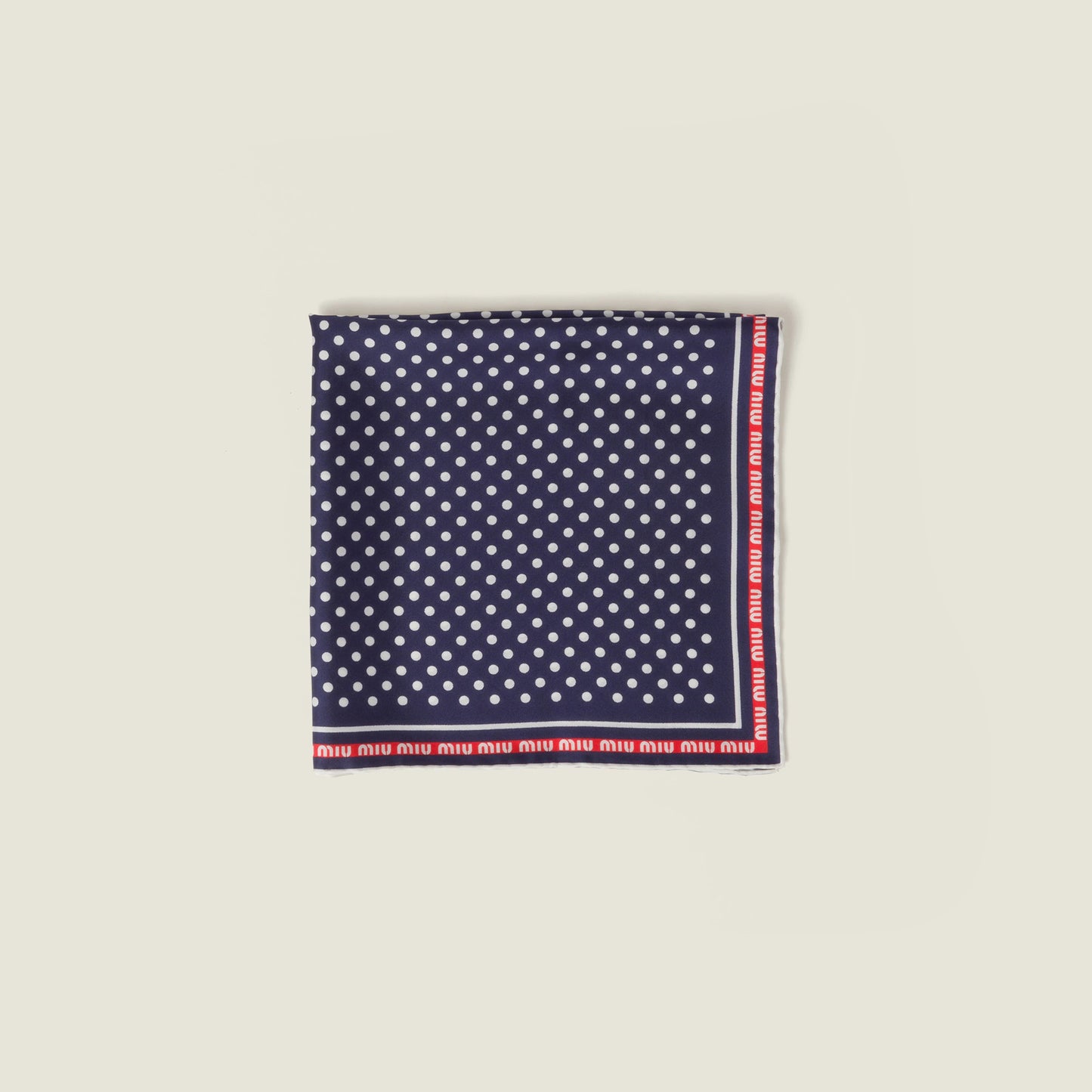 Printed twill scarf