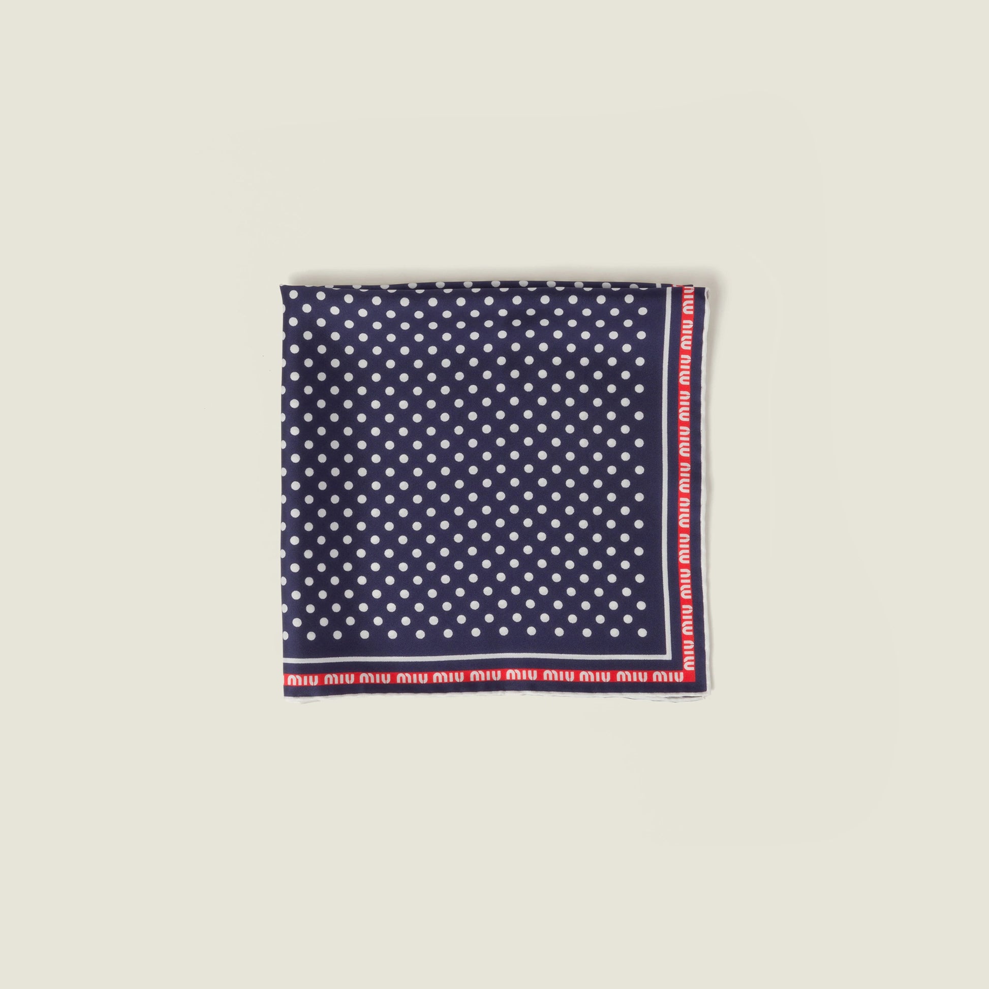 Printed twill scarf