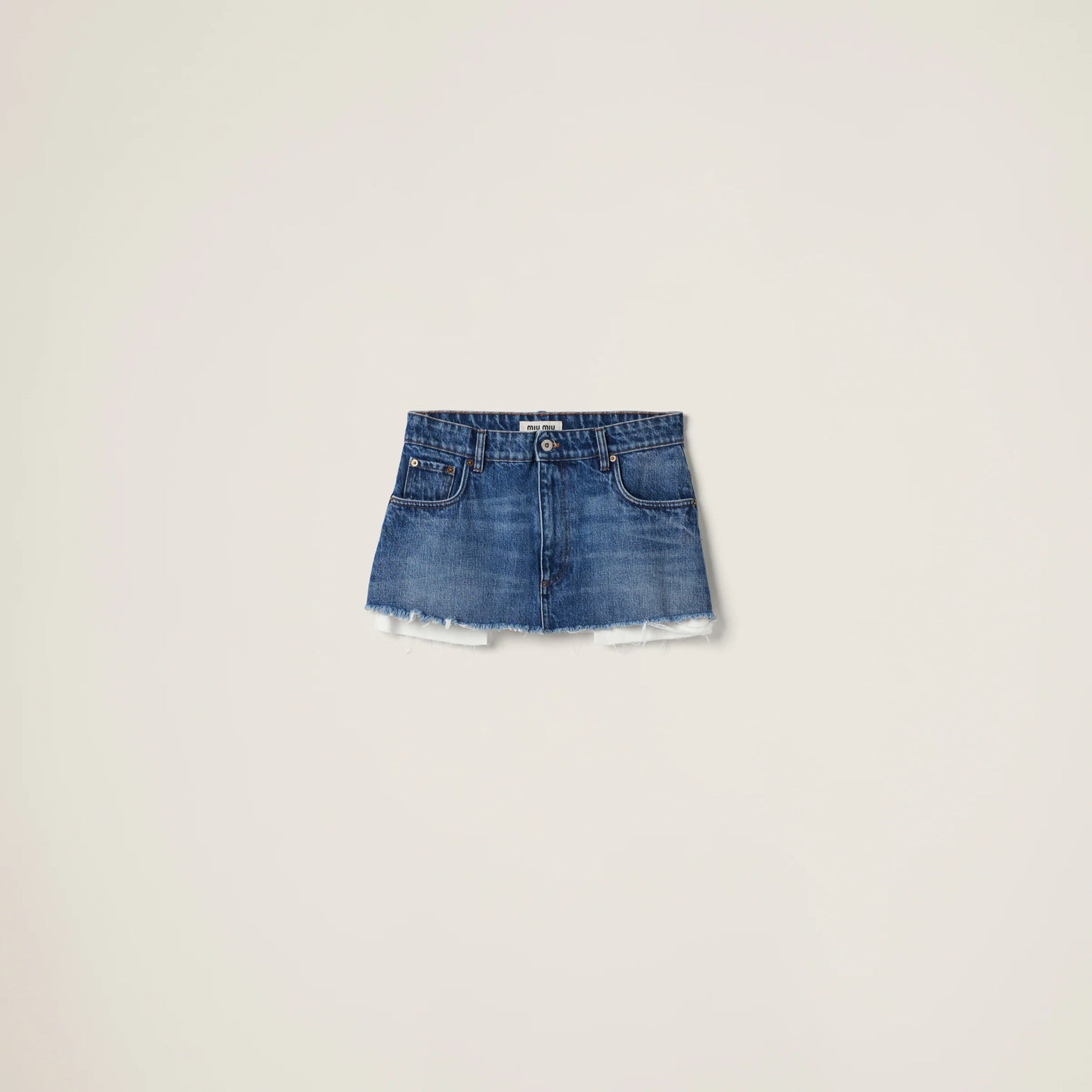 Denim miniskirt