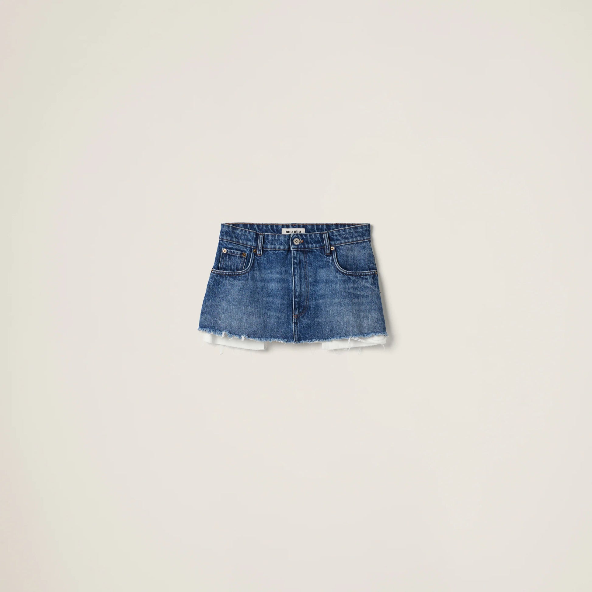 Denim miniskirt