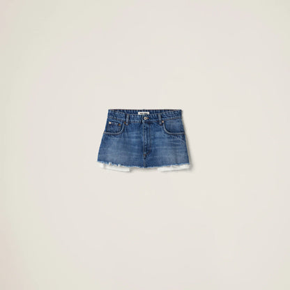 Denim miniskirt