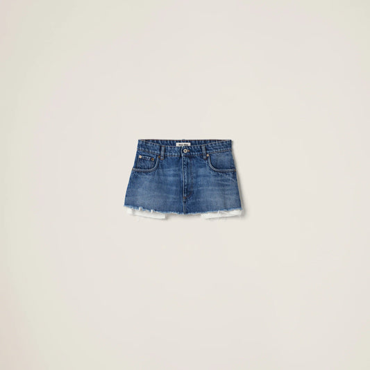 Denim miniskirt