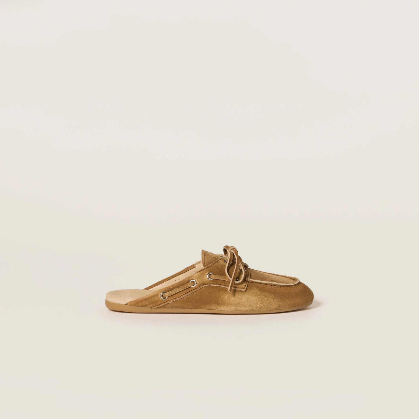 Faded suede Deck mules