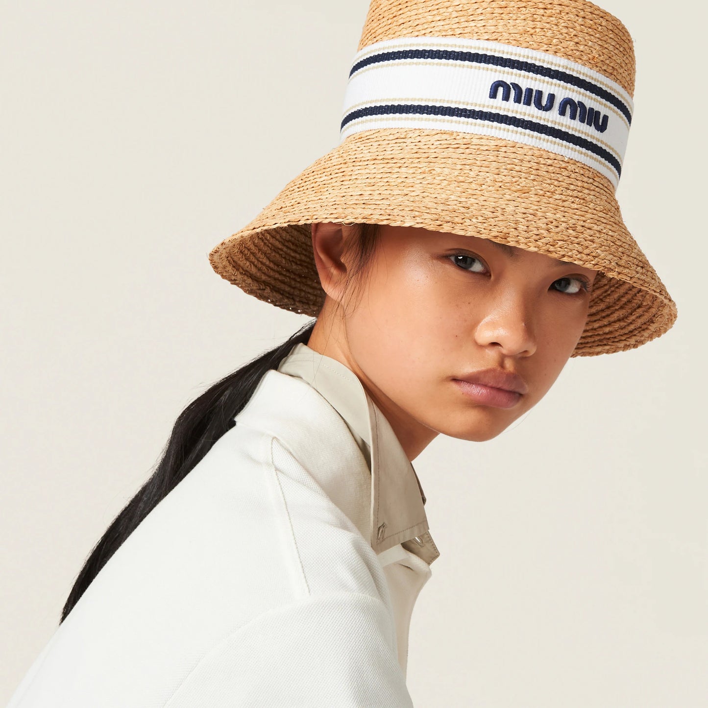 Woven fabric hat