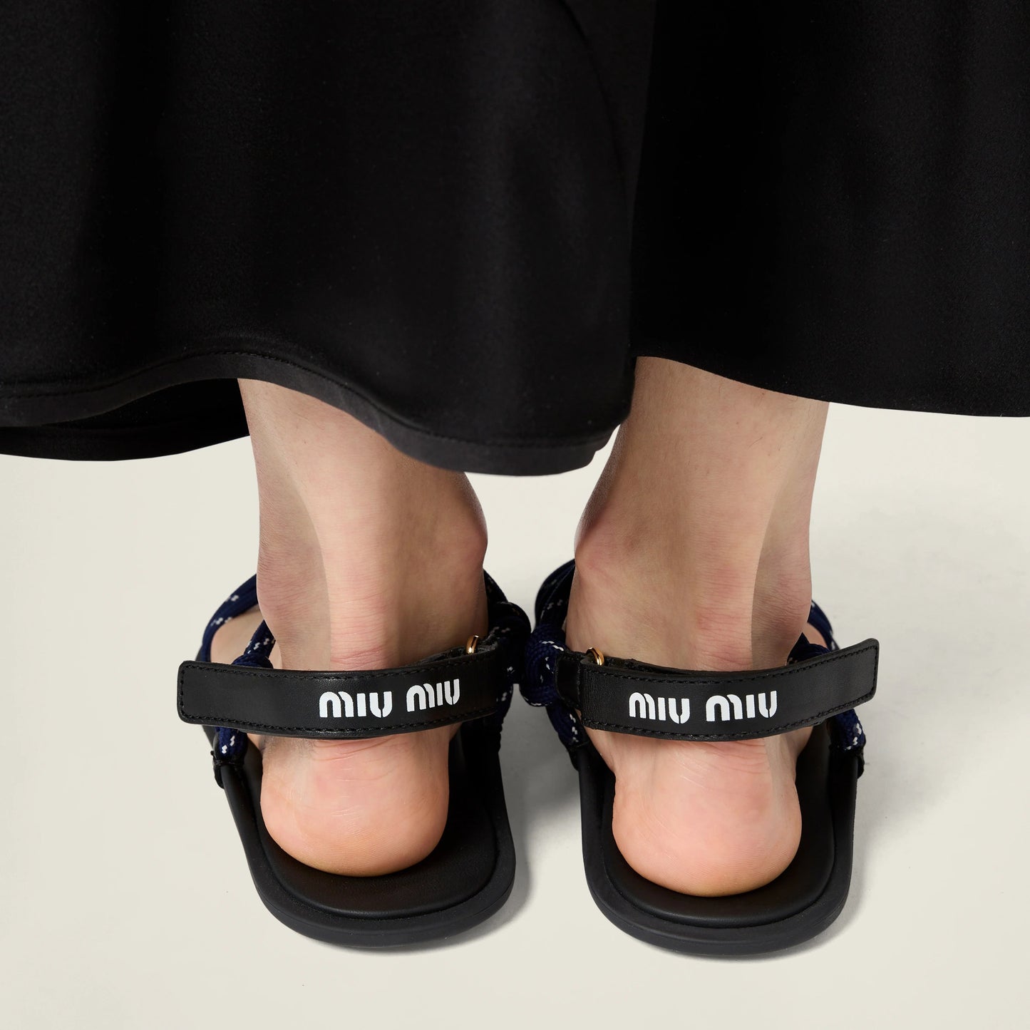 Riviere cord and leather sandals