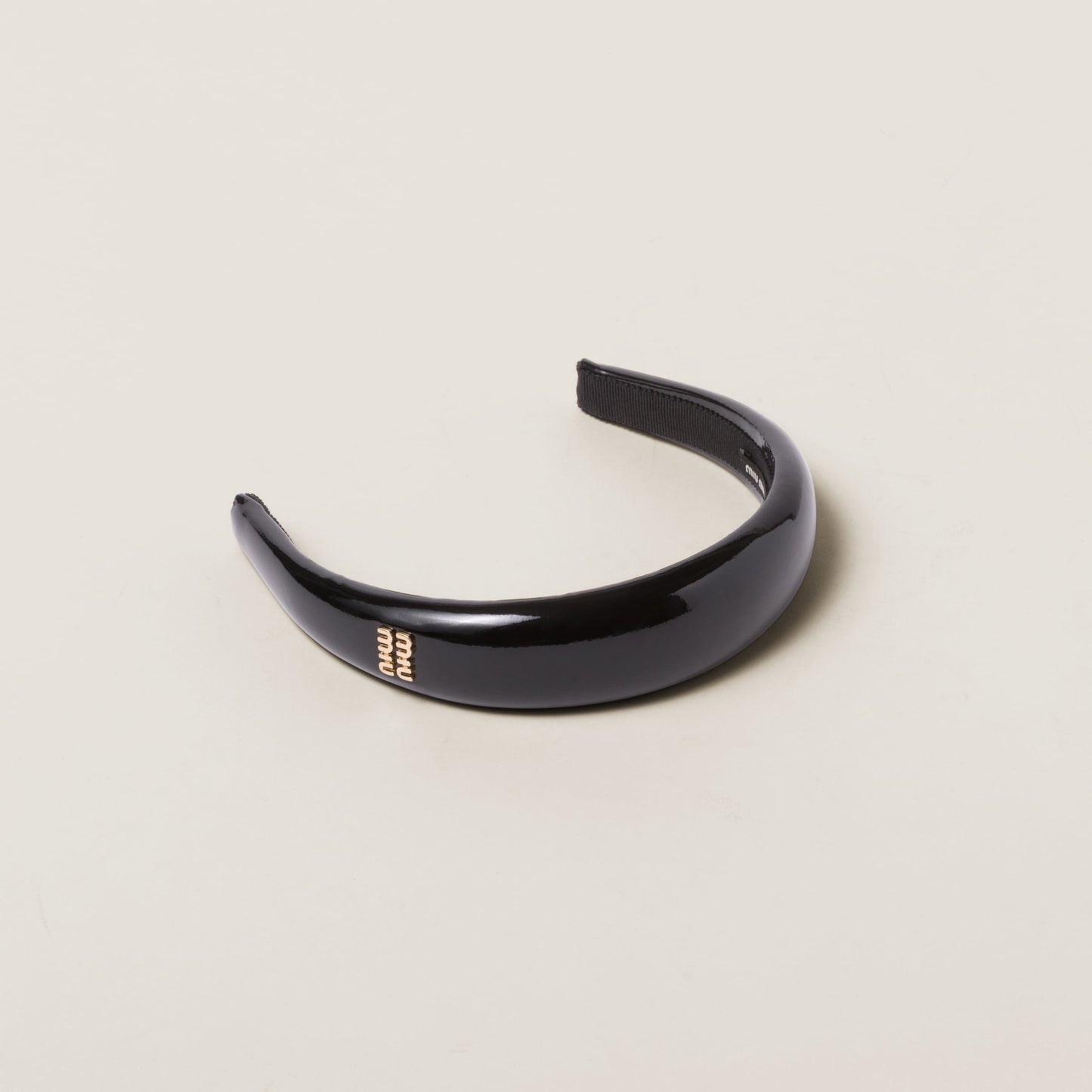 Patent leather headband