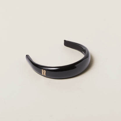 Patent leather headband
