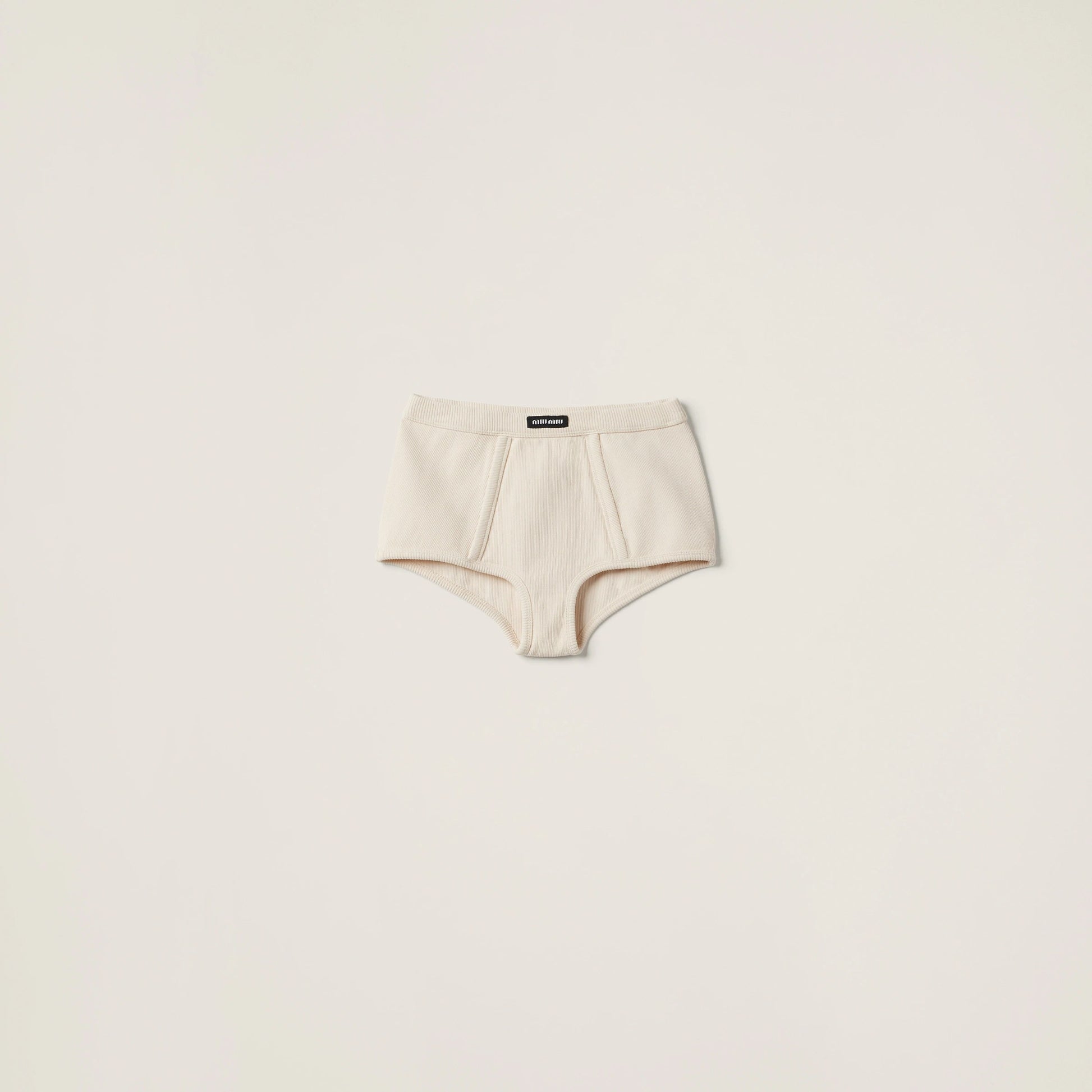 Garment-dyed ribbed boxer shorts