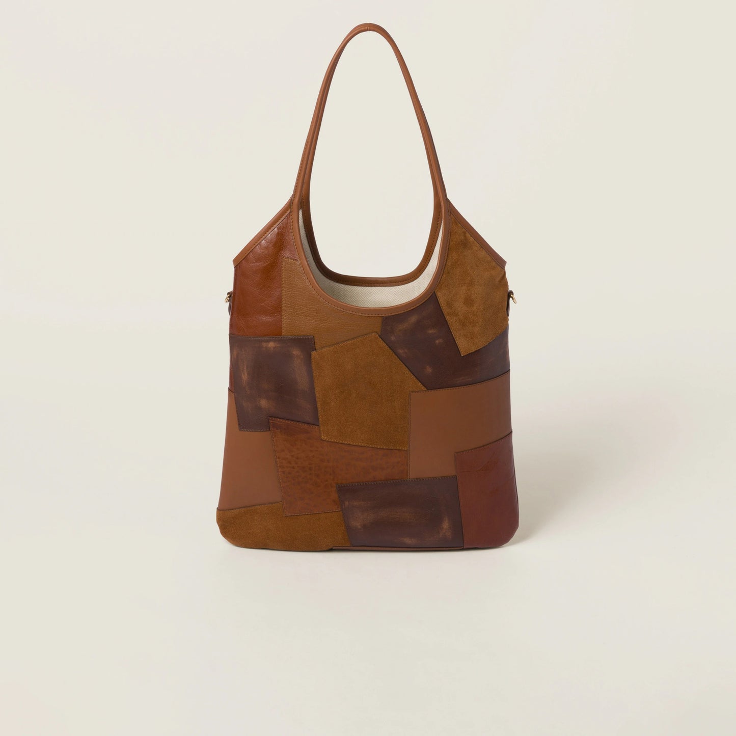 Ivy leather patchwork bag