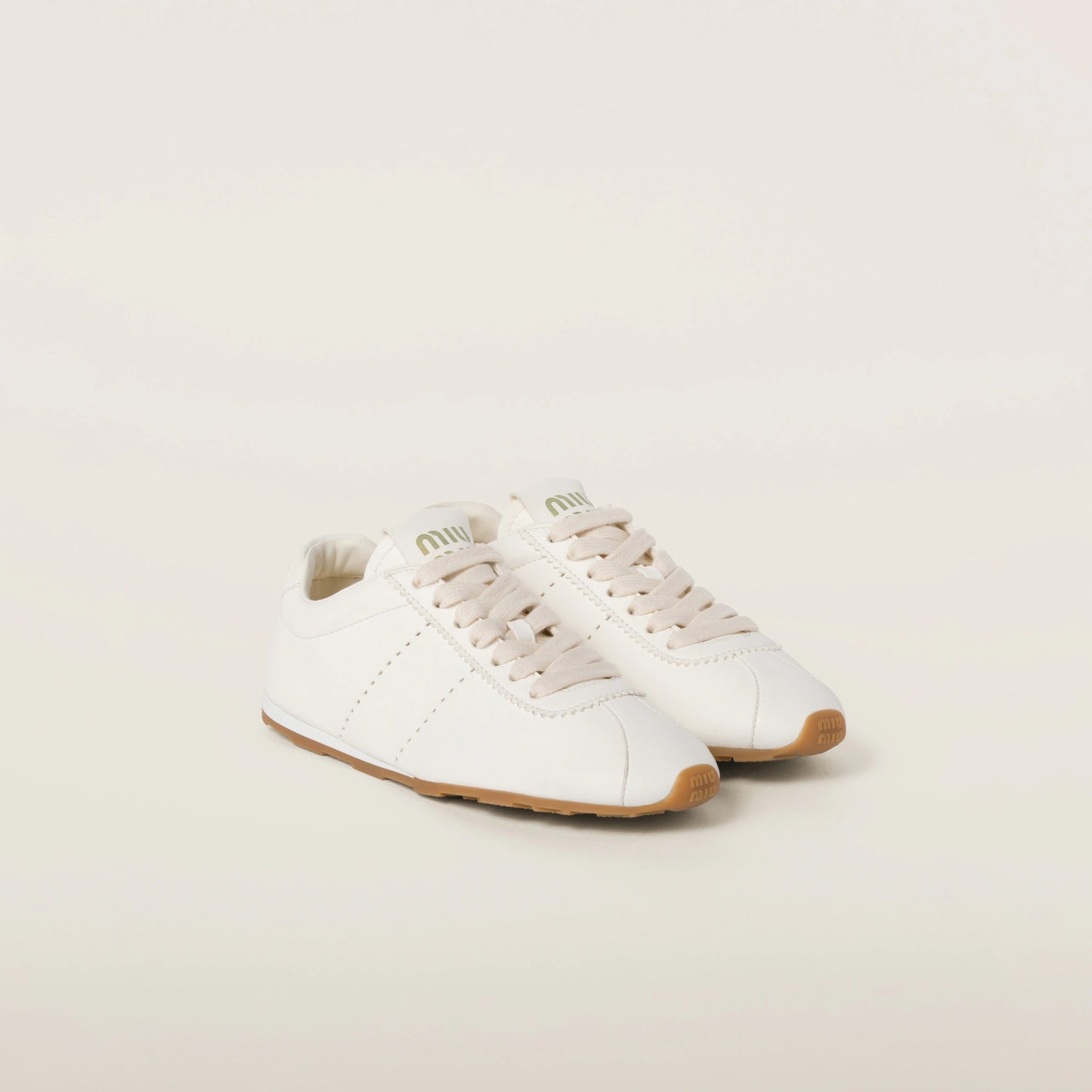 Plume nappa leather sneakers