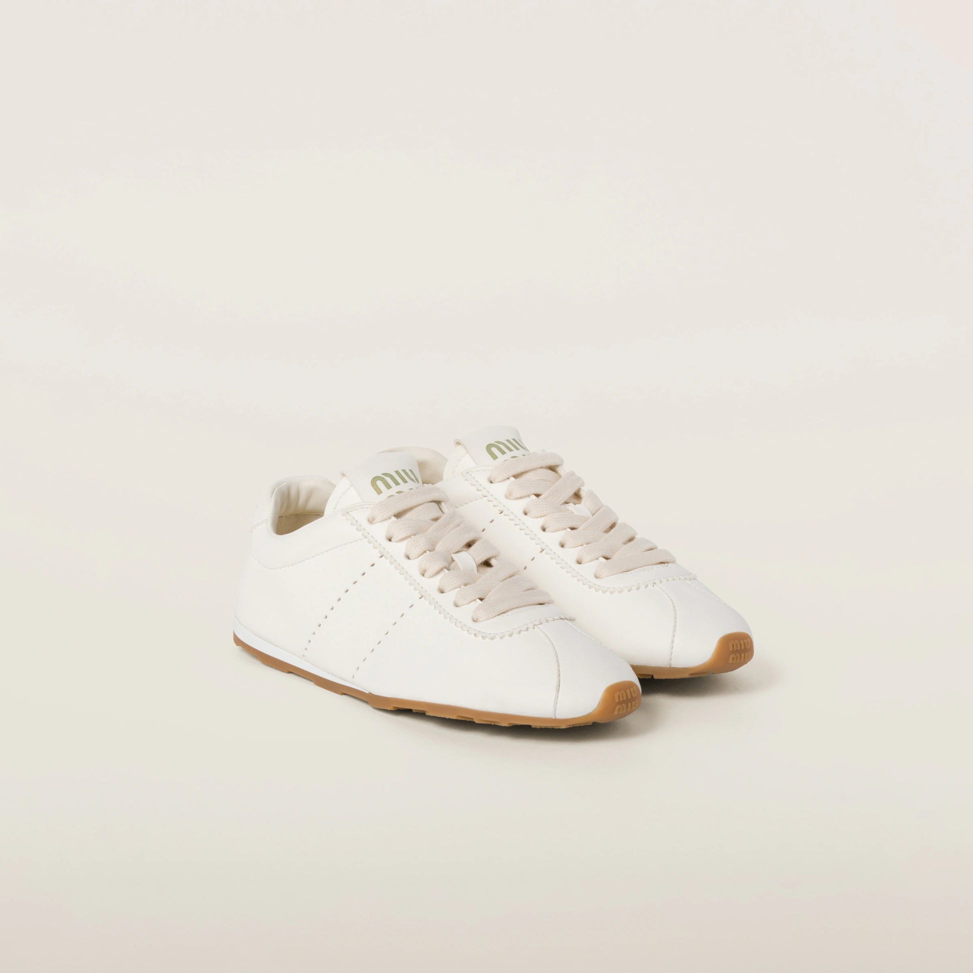 Plume nappa leather sneakers
