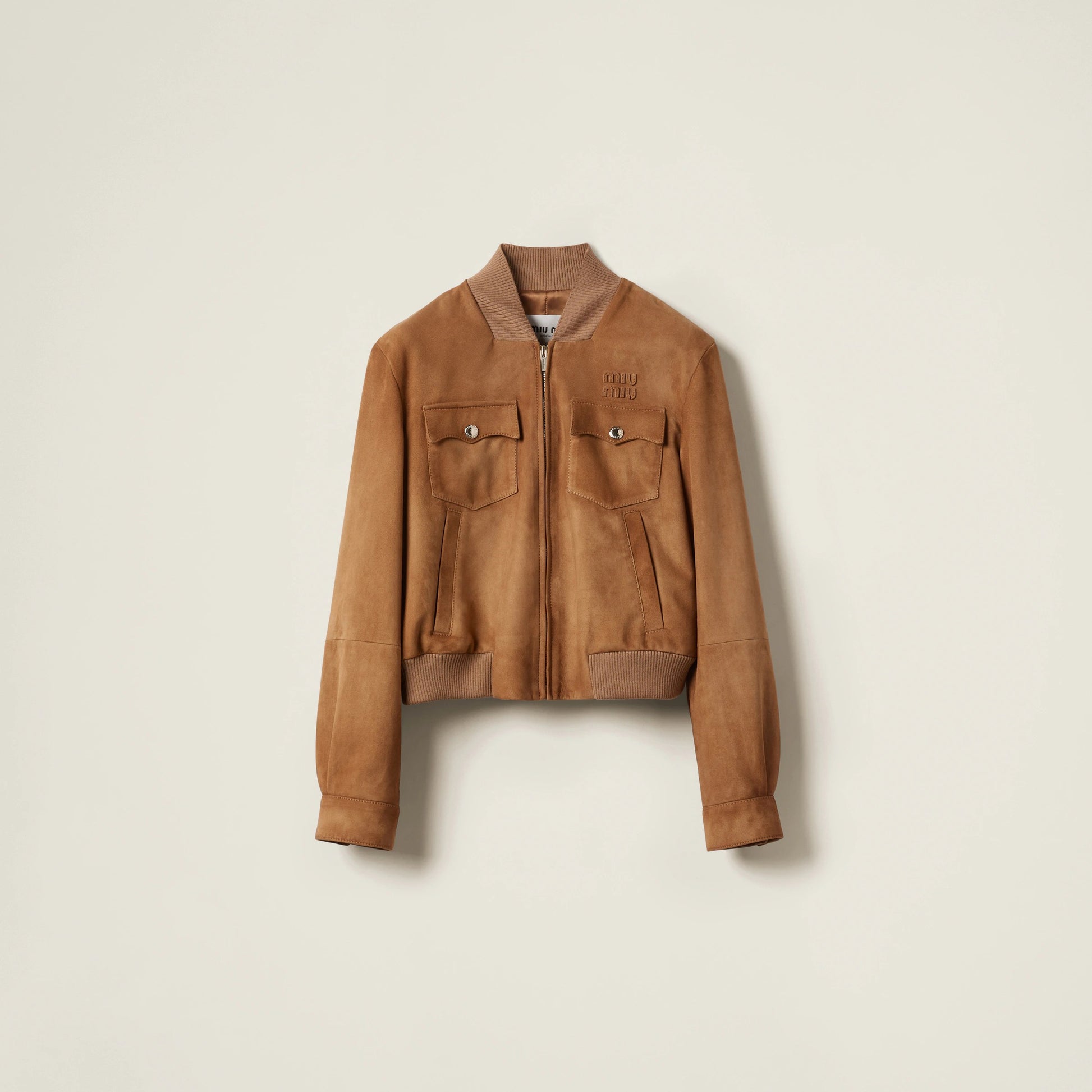 Suede nappa leather jacket