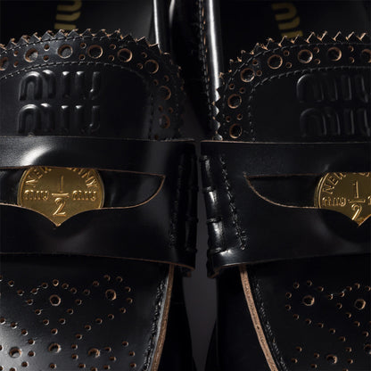 Leather loafers