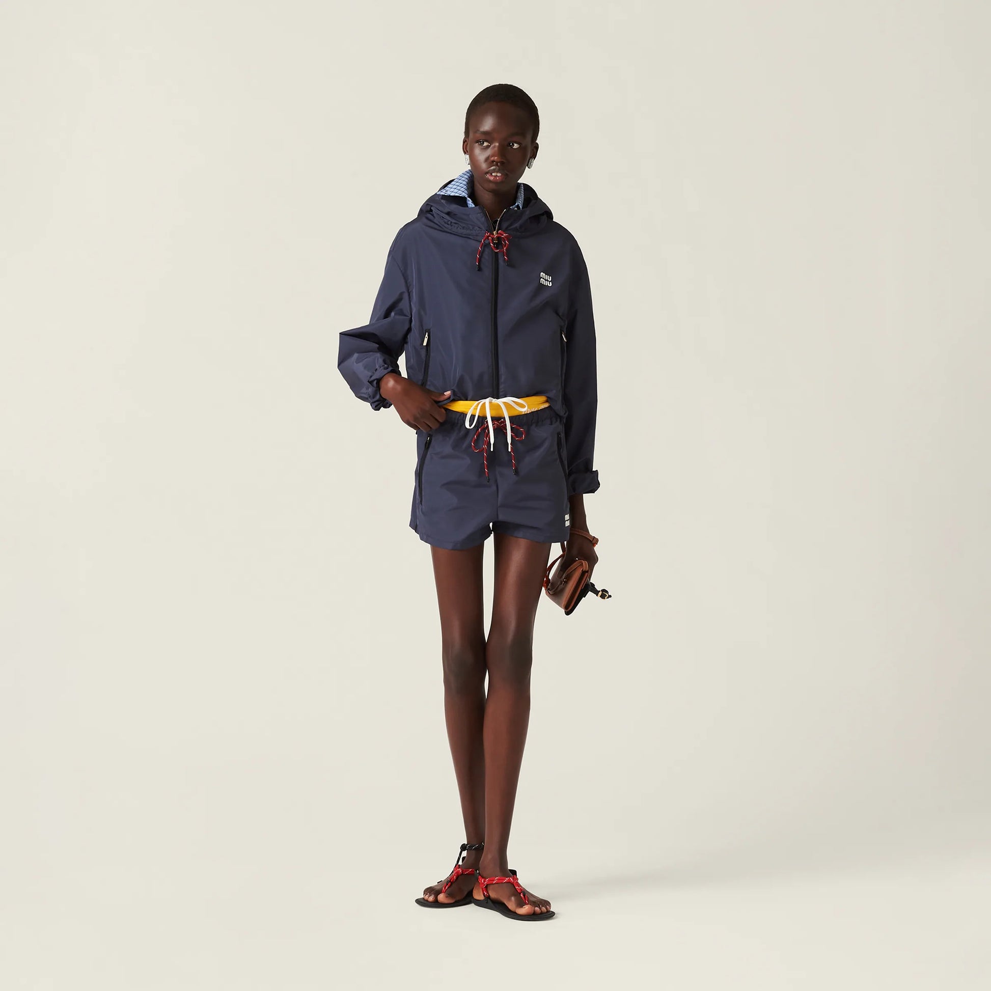 Technical fabric shorts