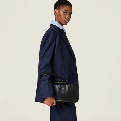 Beau leather top-handle bag