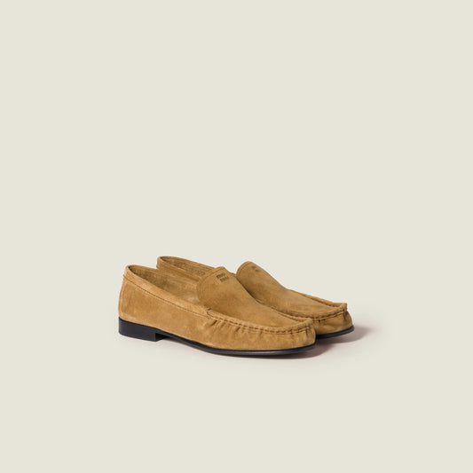 Suede loafers