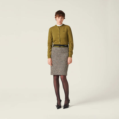 Cashmere knit cardigan