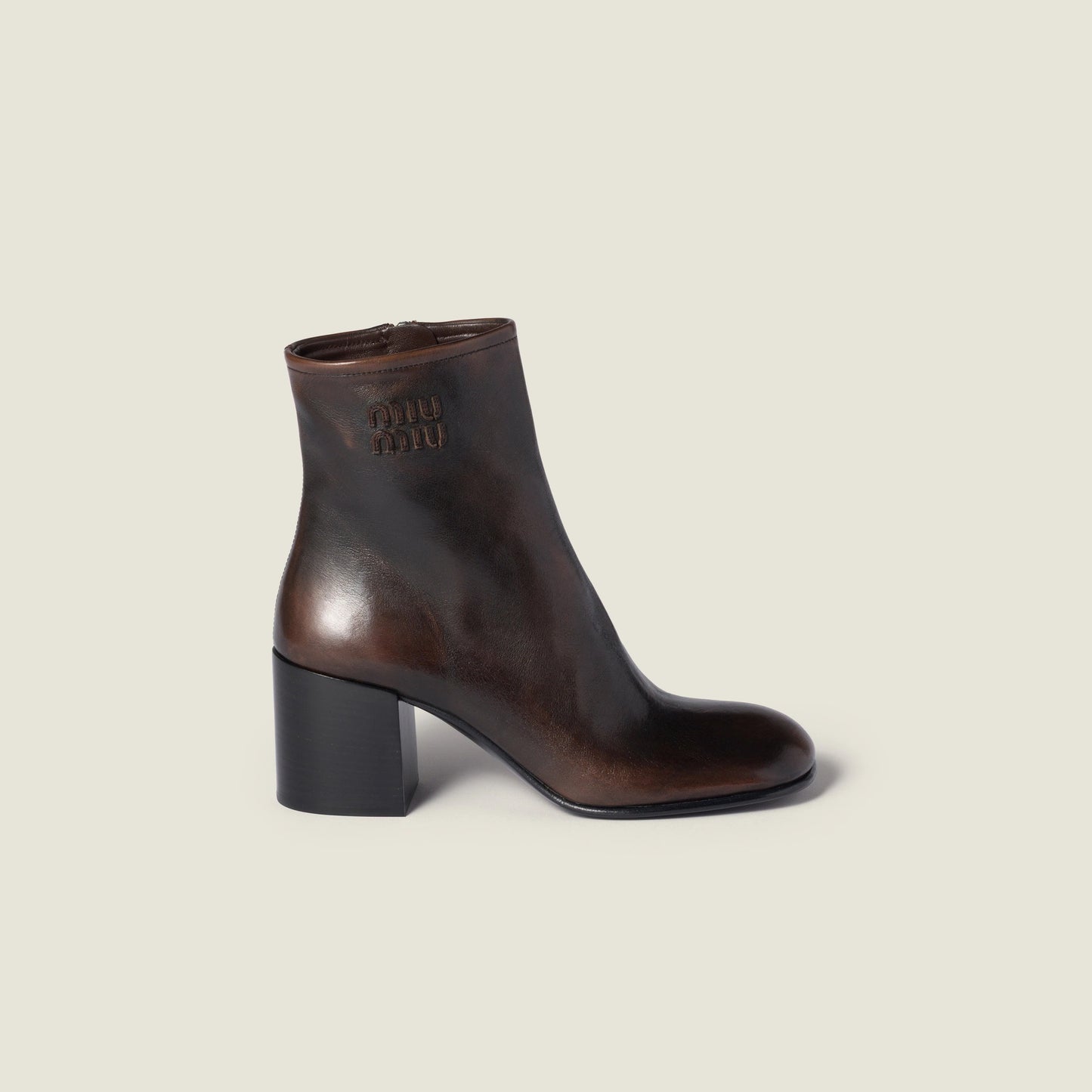 Fumé calf booties