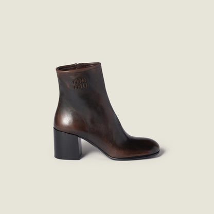 Fumé calf booties