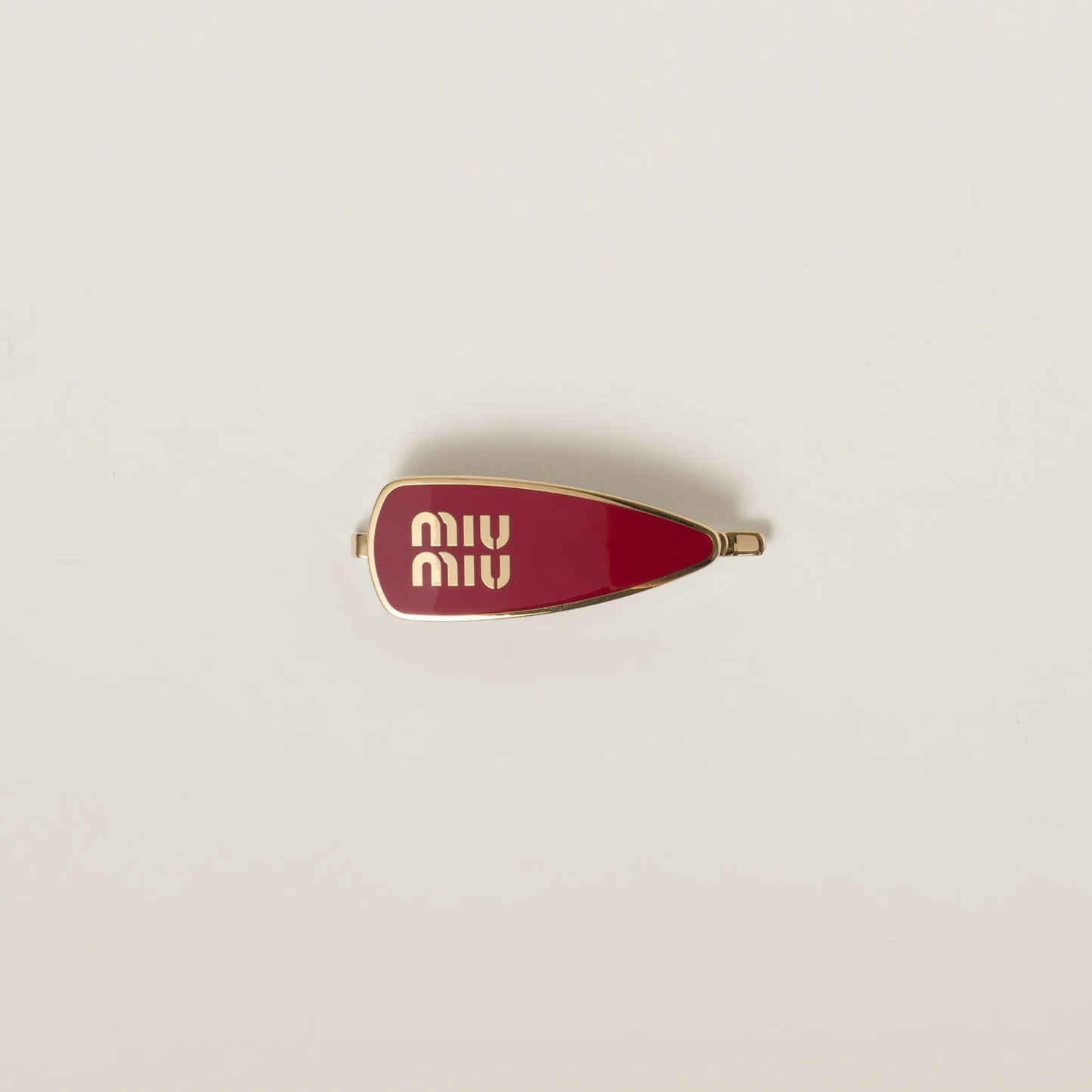 Enameled metal hair clip