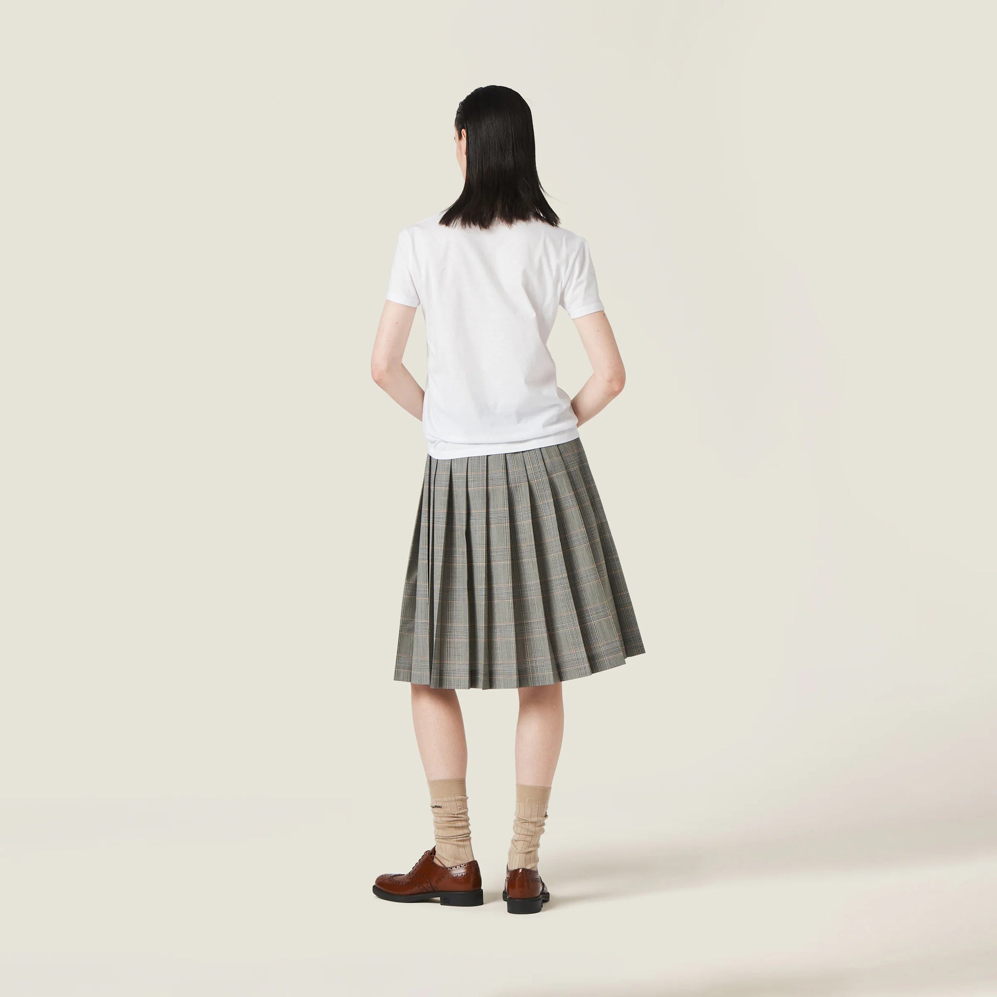 Embroidered cotton jersey T-shirt
