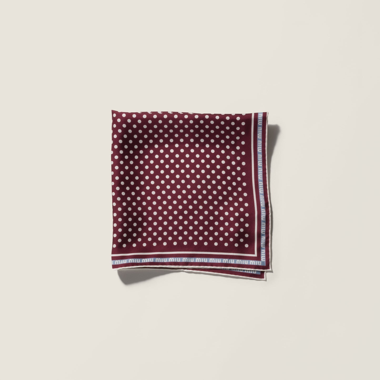 Printed twill scarf