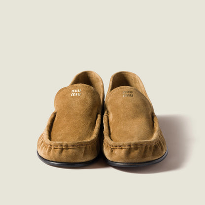 Suede loafers