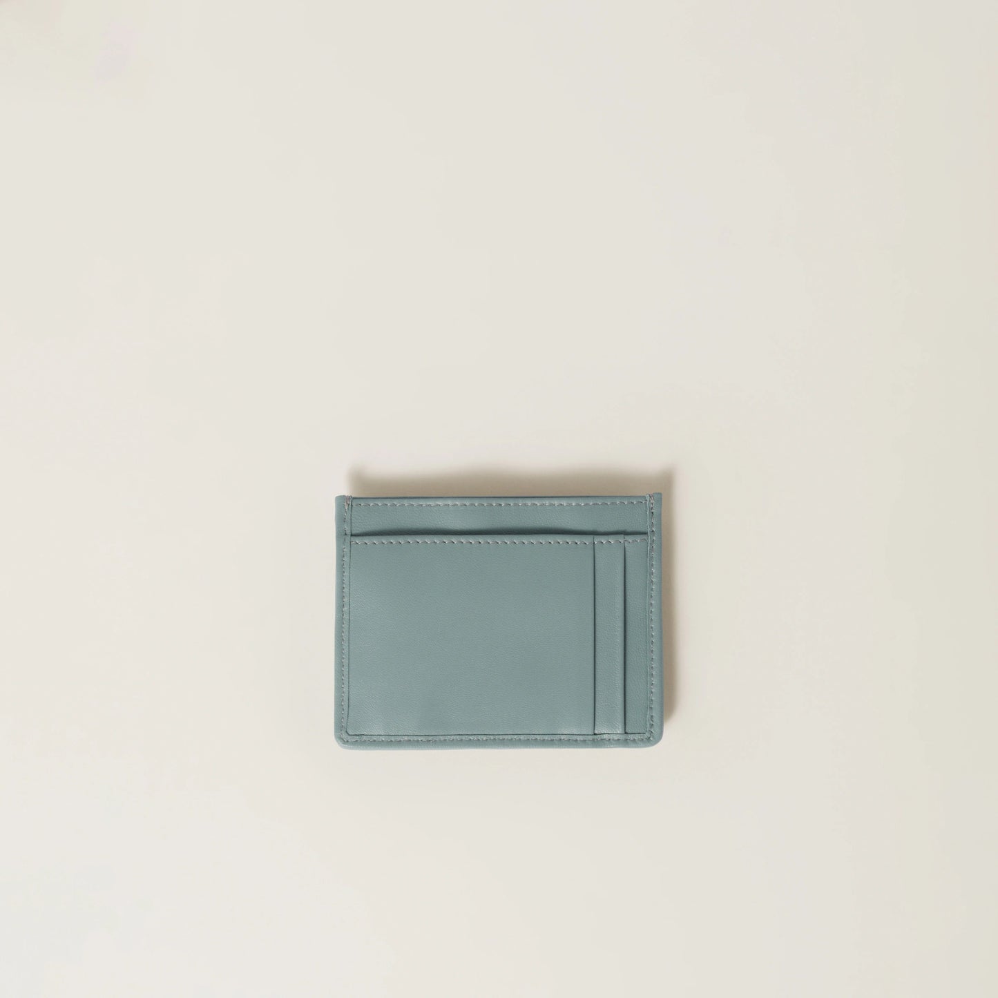 Matelassé nappa leather card holder