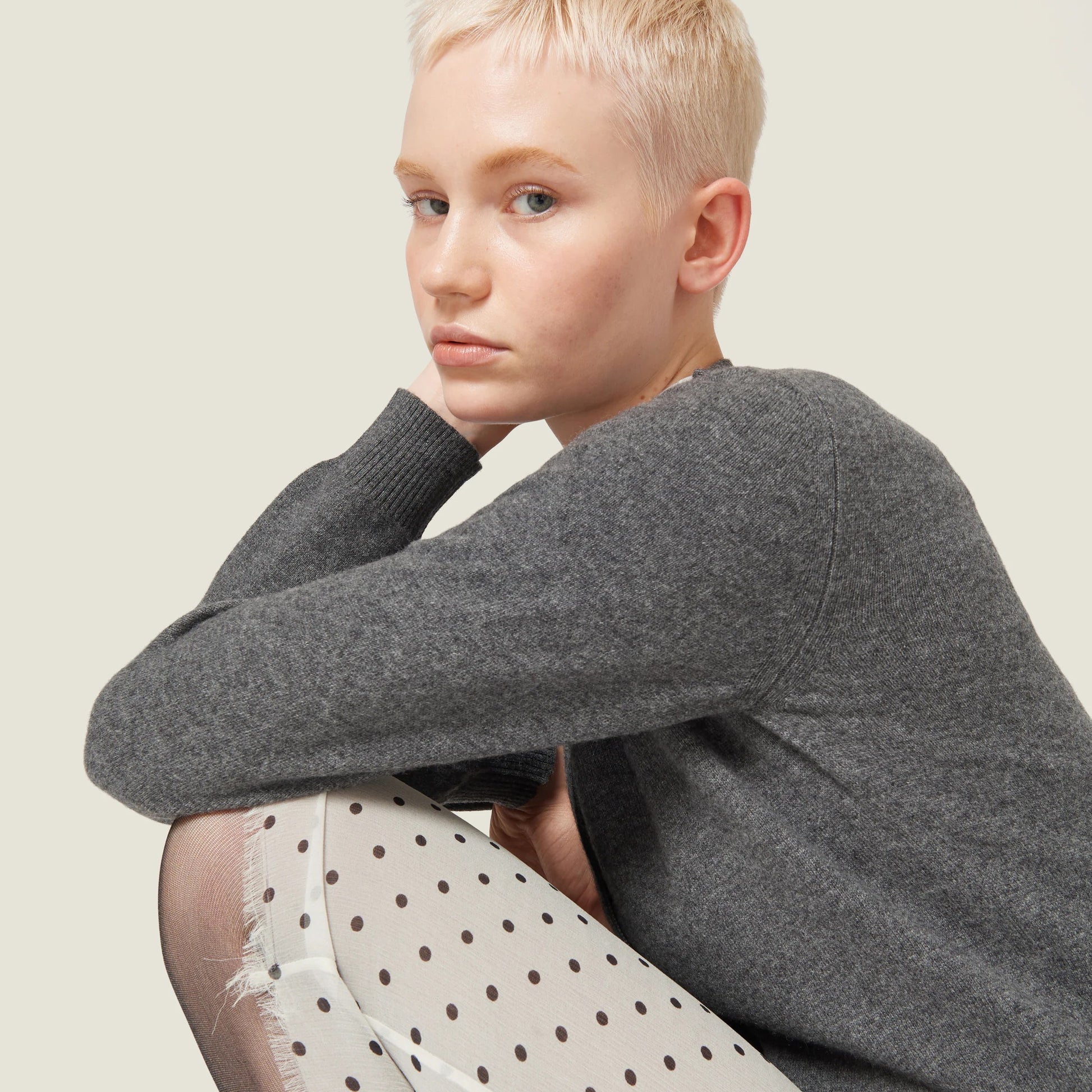 Cashmere knit cardigan