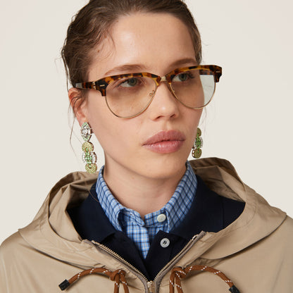 Technical fabric blouson jacket