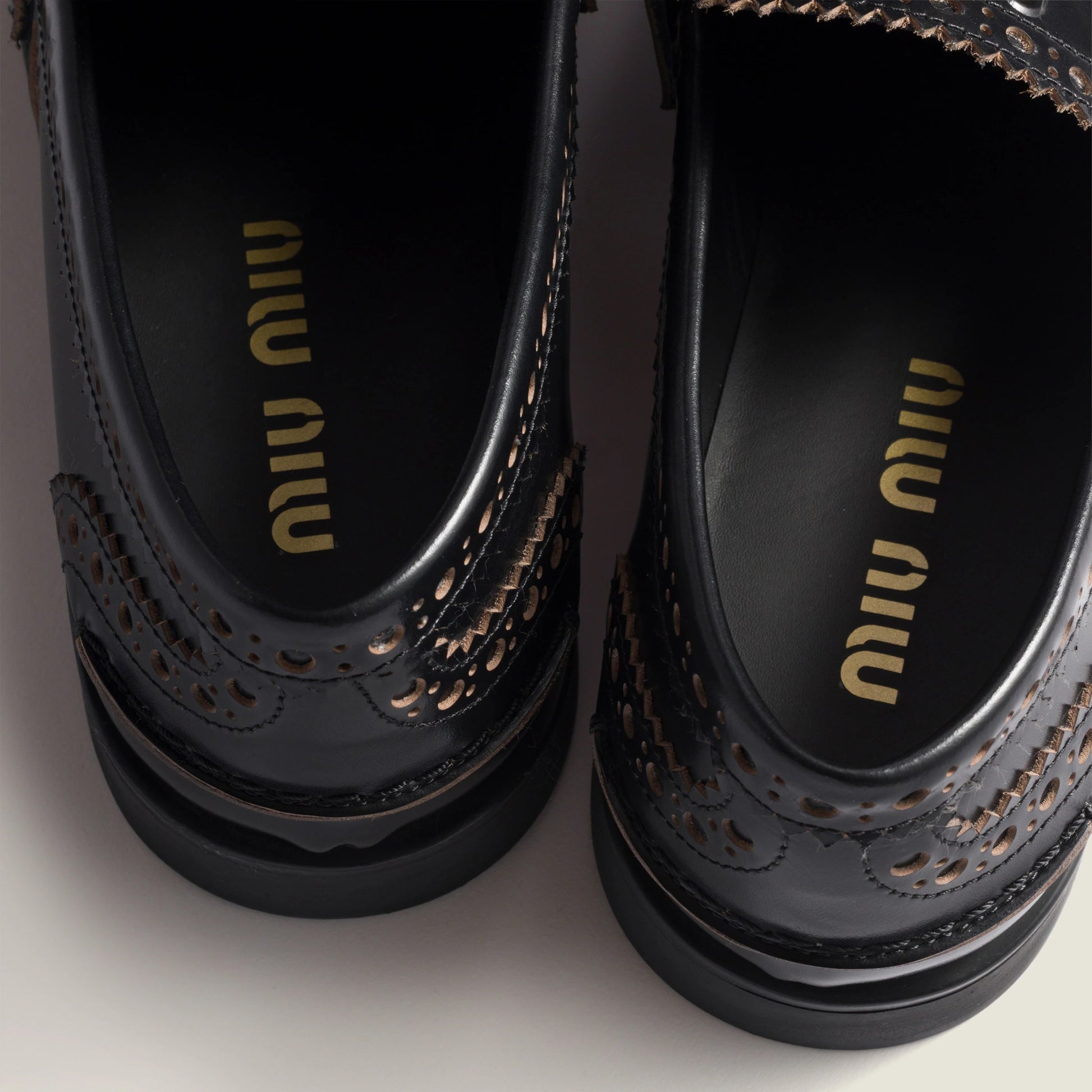Leather loafers