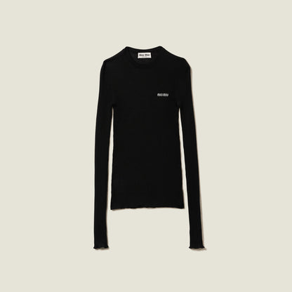 Cashmere and silk sweater