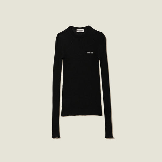 Cashmere and silk sweater