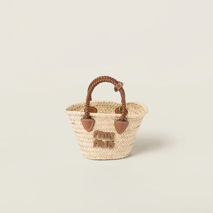 Woven fabric handbag