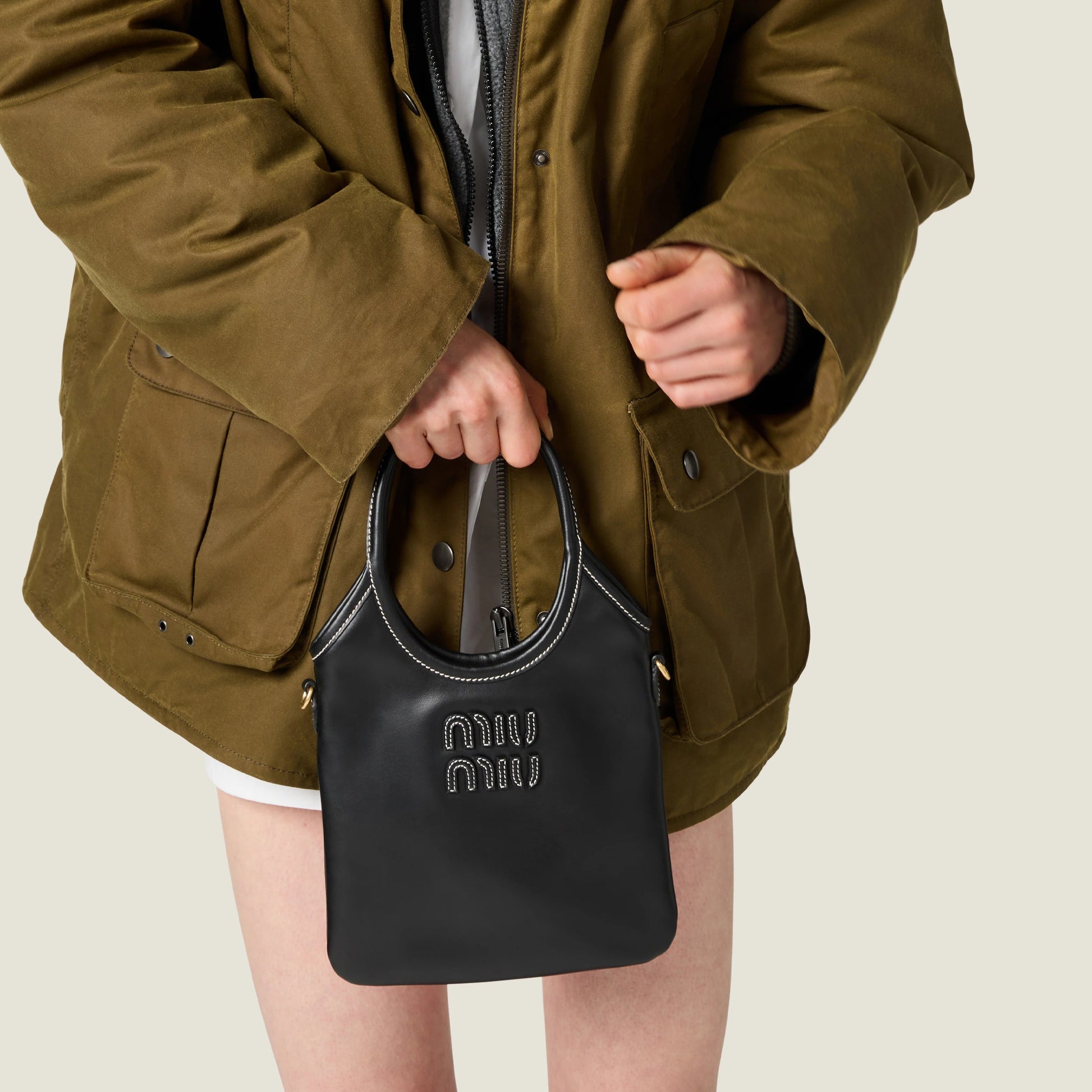 Ivy leather handbag