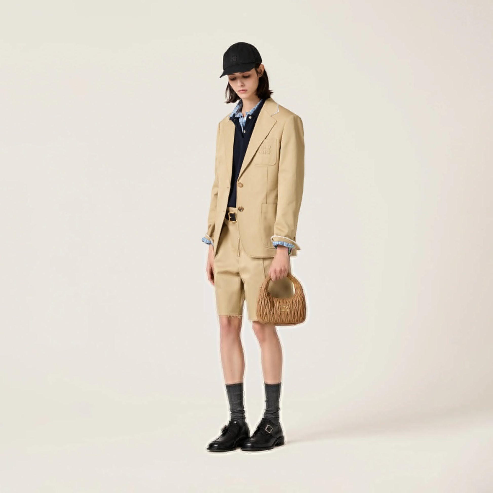 Wander matelassé nappa leather hobo bag