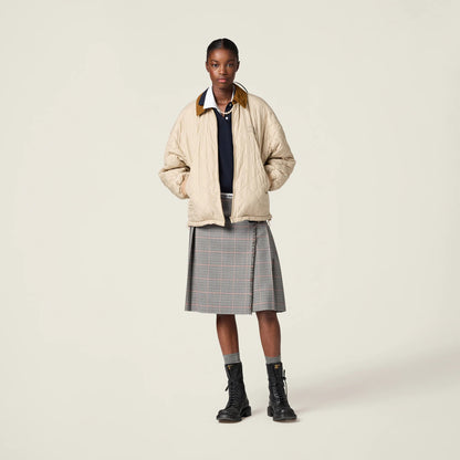 Technical fabric blouson jacket