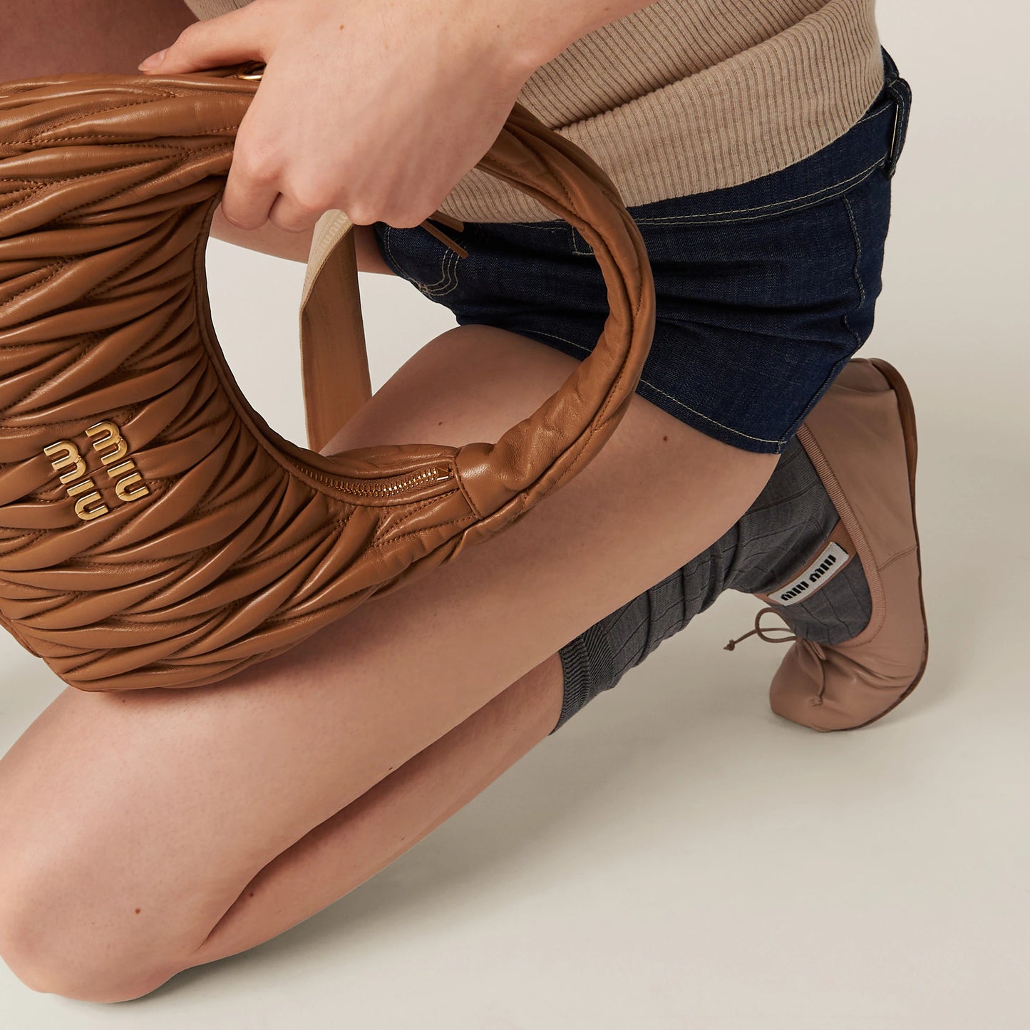 Leather ballerinas