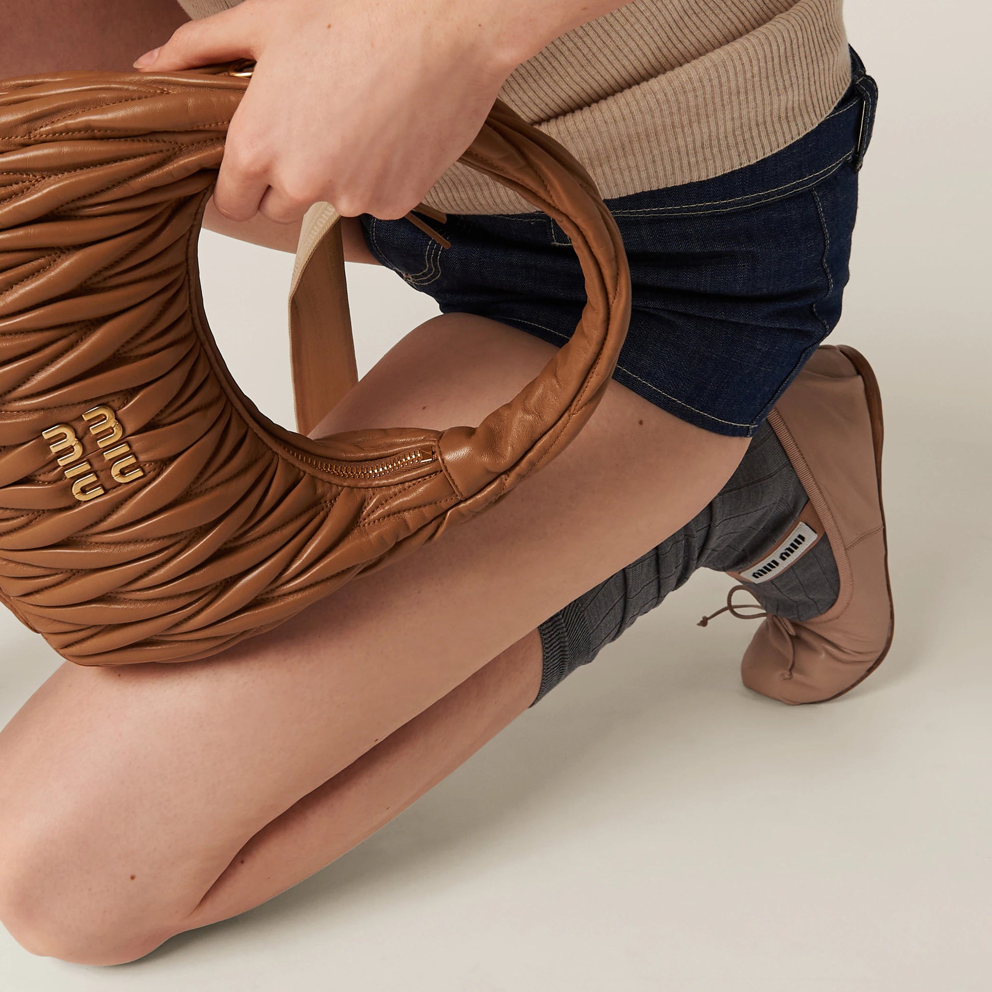 Leather ballerinas