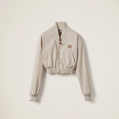 Panama cotton blouson jacket