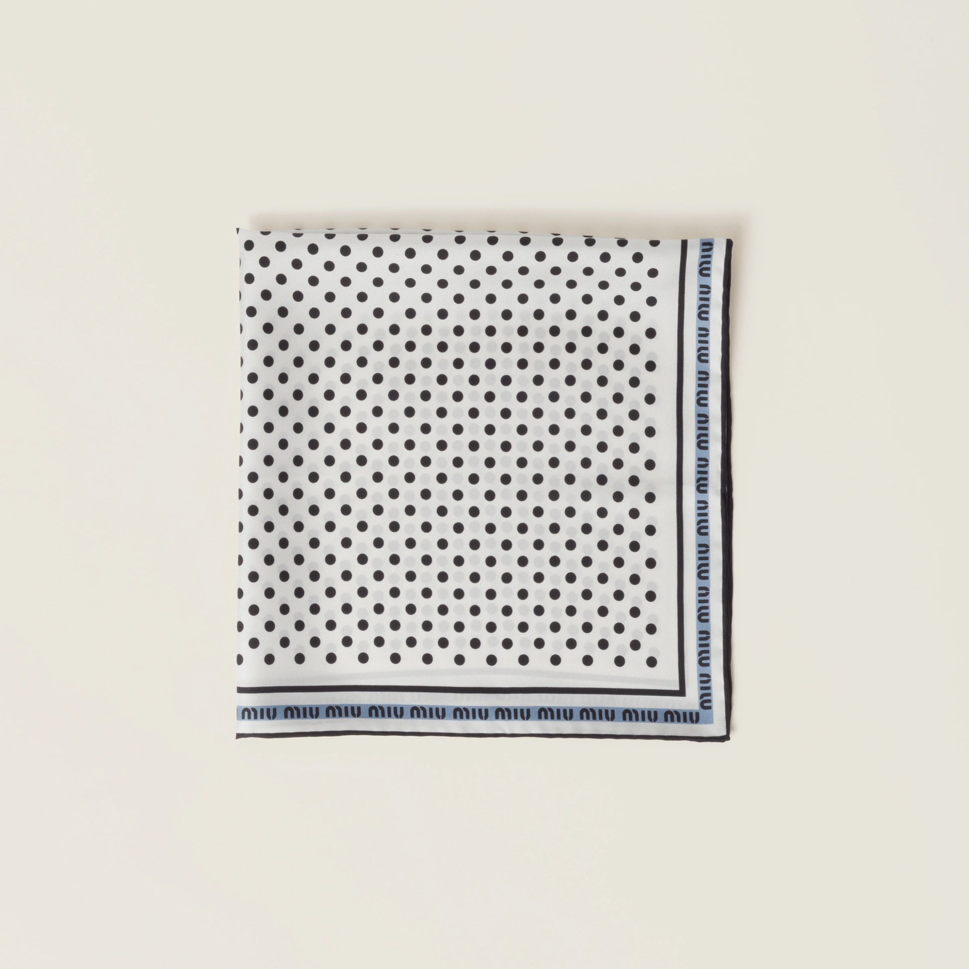 Printed twill scarf