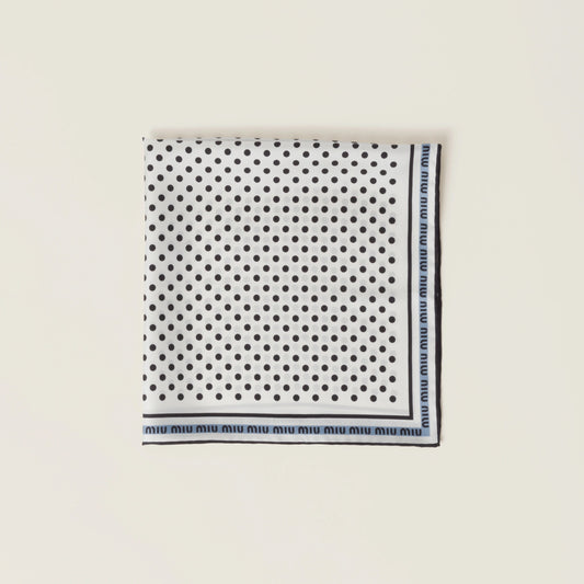 Printed twill scarf