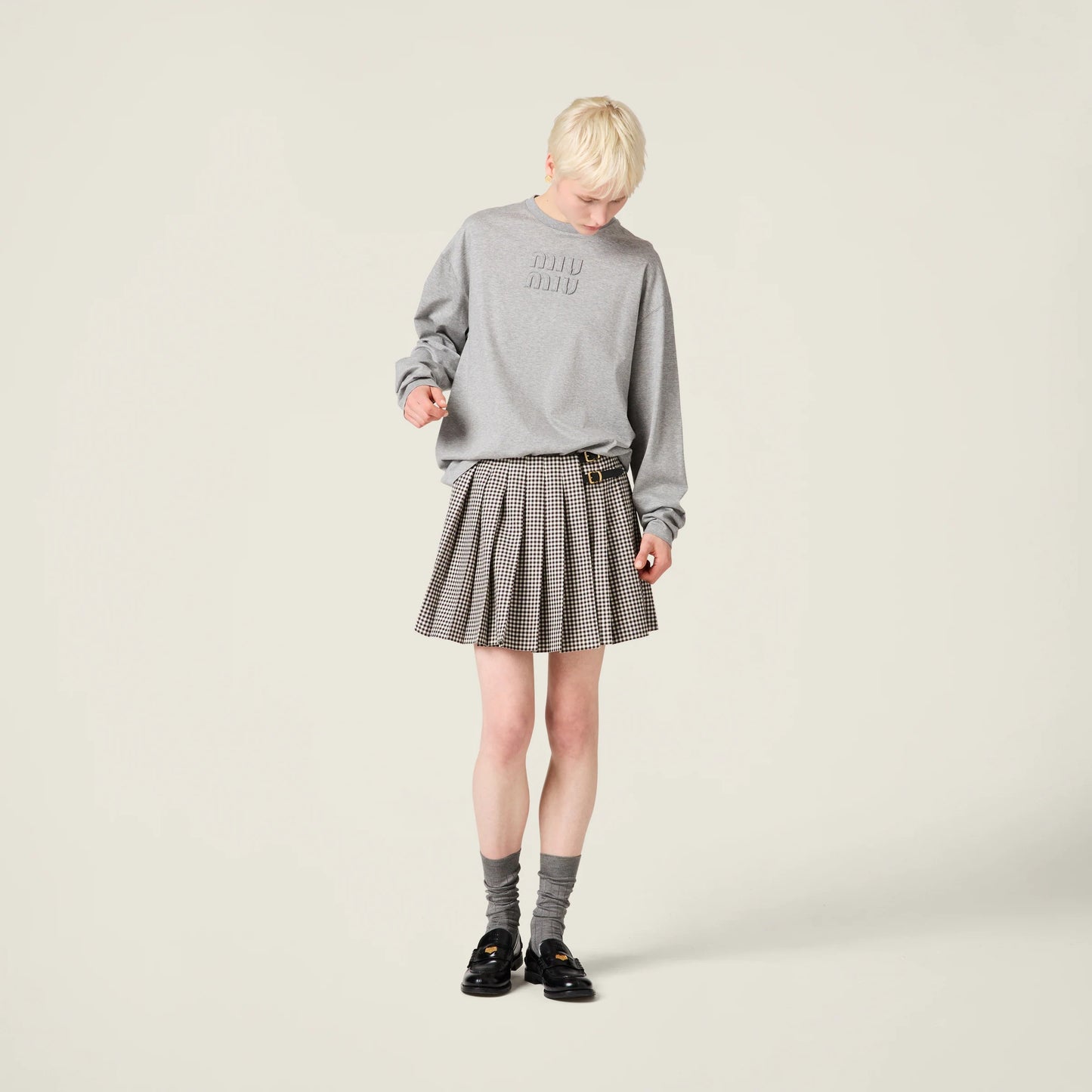 Cotton T-shirt with embroidered logo