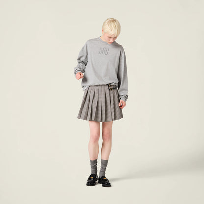 Cotton T-shirt with embroidered logo
