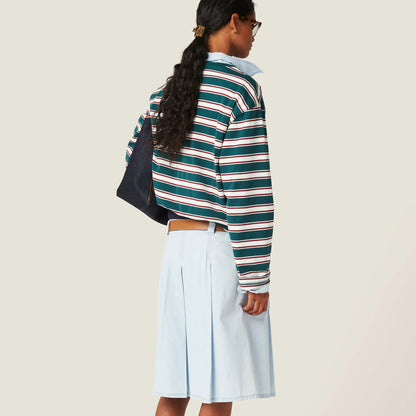 Striped jersey T-shirt
