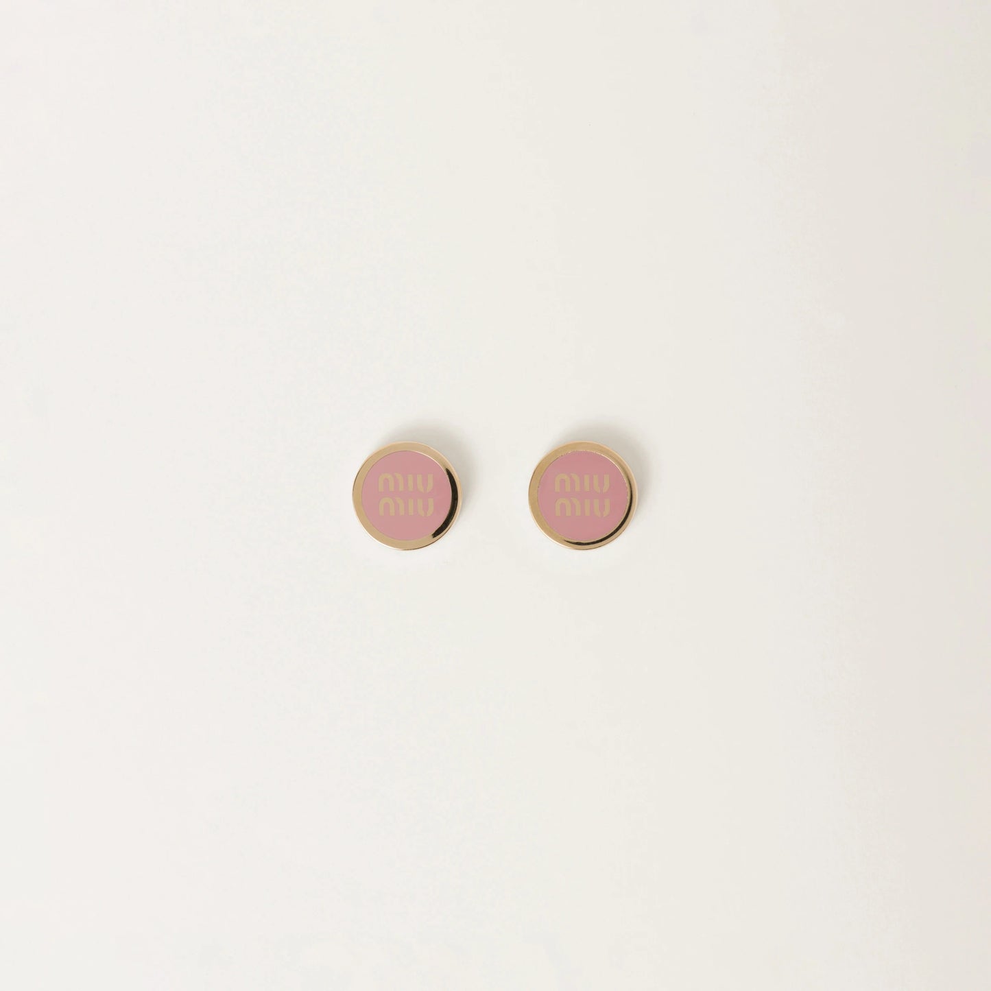 Enameled metal earrings