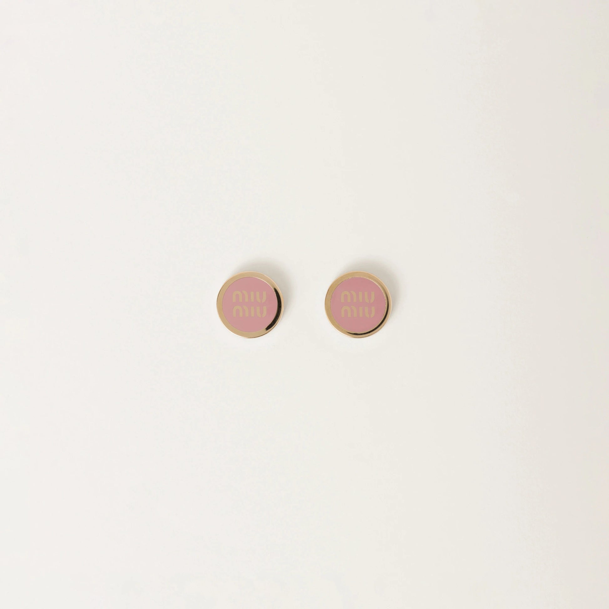 Enameled metal earrings