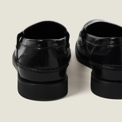 Leather penny loafers